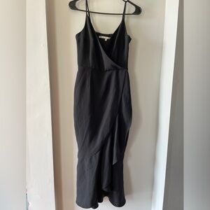 Black Dress Plunging Neckline